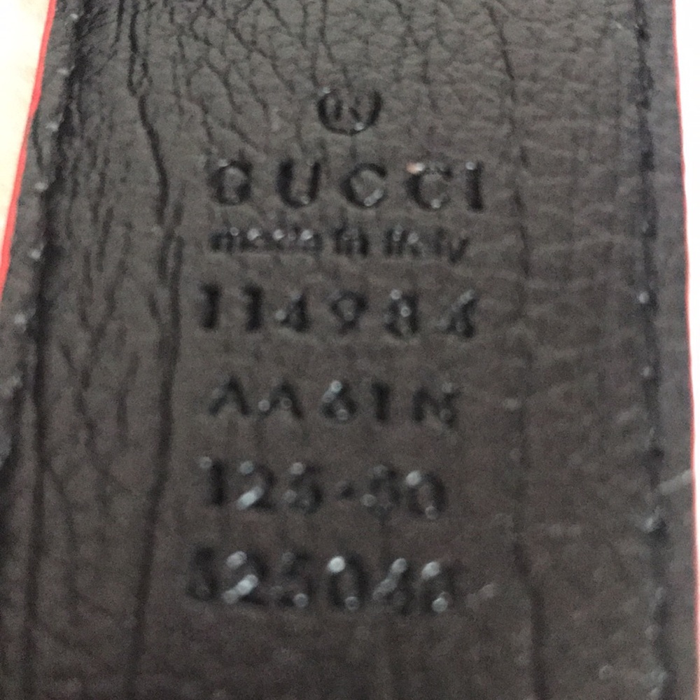 Gucci Red Belt with Signature Buckle - Picture 3 of 5